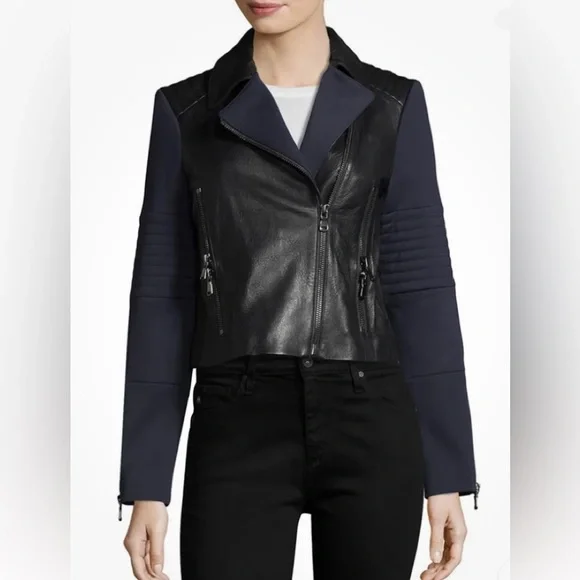 J Brand Jackets Coats Jbrand Aiah Lamb Leather Moto Jacket